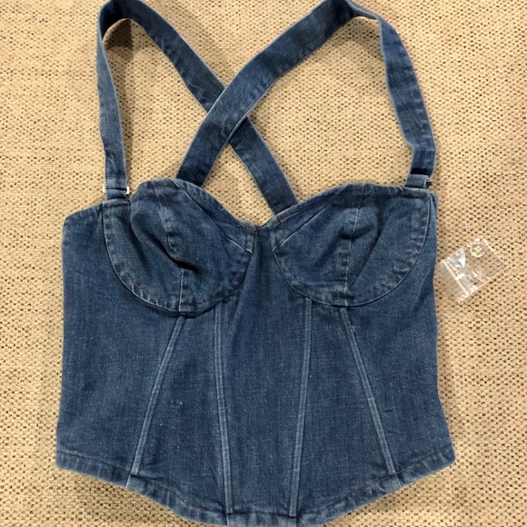 Free People Tops - Free people denim top